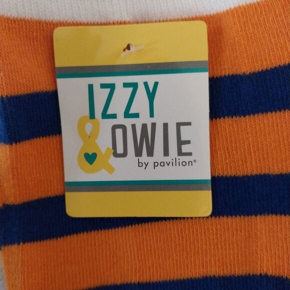 Izzy & Owie Baby Infant Boy Pants 6-12M Striped Knit Lacrosse Racket Leggings - Picture 3 of 5